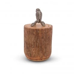 Vagabond House Owl Wood Canister Harvest