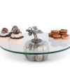 Vagabond House Pewter Pumpkin Dessert Stand