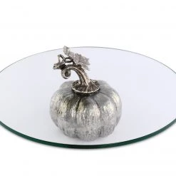 Vagabond House Pewter Pumpkin Dessert Stand