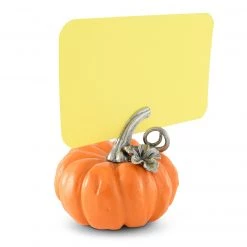 Vagabond House Pumpkin Place Card Holder Harvest