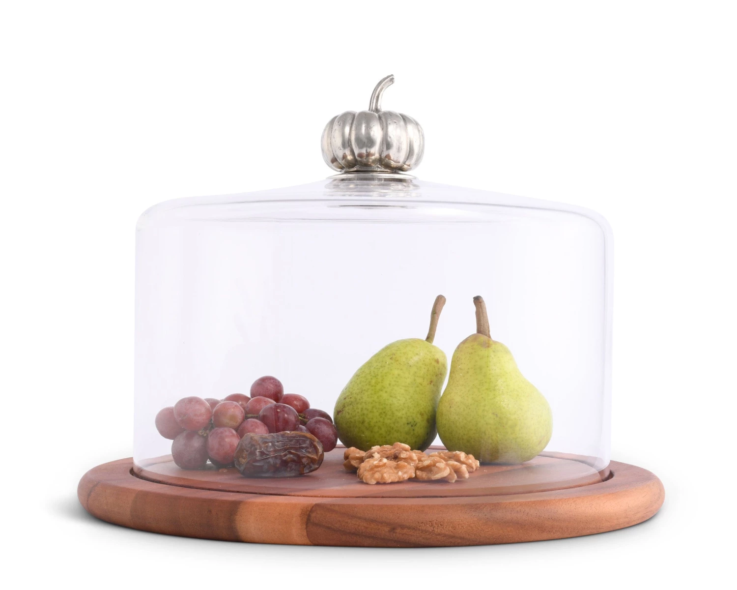 Vagabond House Harvest Pumpkin Glass Covered Cheese Wood Board 1 Vagabond House Harvest Pumpkin Glass Covered Cheese Wood Board