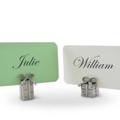 Vagabond House Christmas Package Place Card Holder Pair