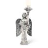 Vagabond House Christmas Pewter Angel Candlestick - Short