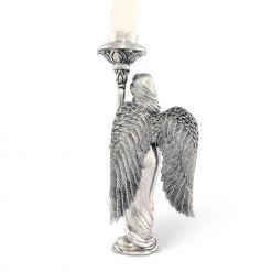 Vagabond House Christmas Pewter Angel Candlestick - Short 6 Vagabond House Christmas Pewter Angel Candlestick - Short