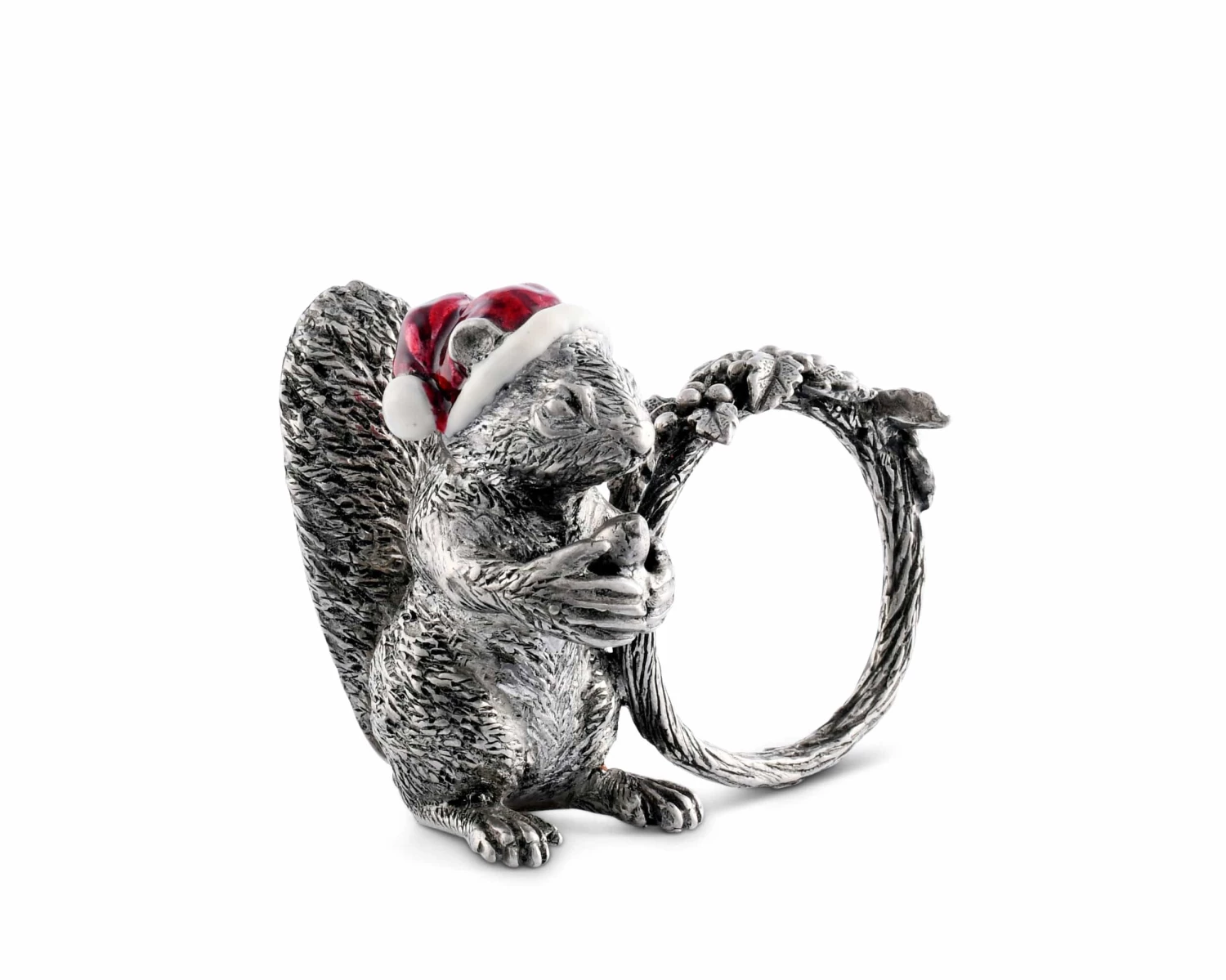 Vagabond House Christmas Santa Squirrel Napkin Ring 1 Vagabond House Christmas Santa Squirrel Napkin Ring