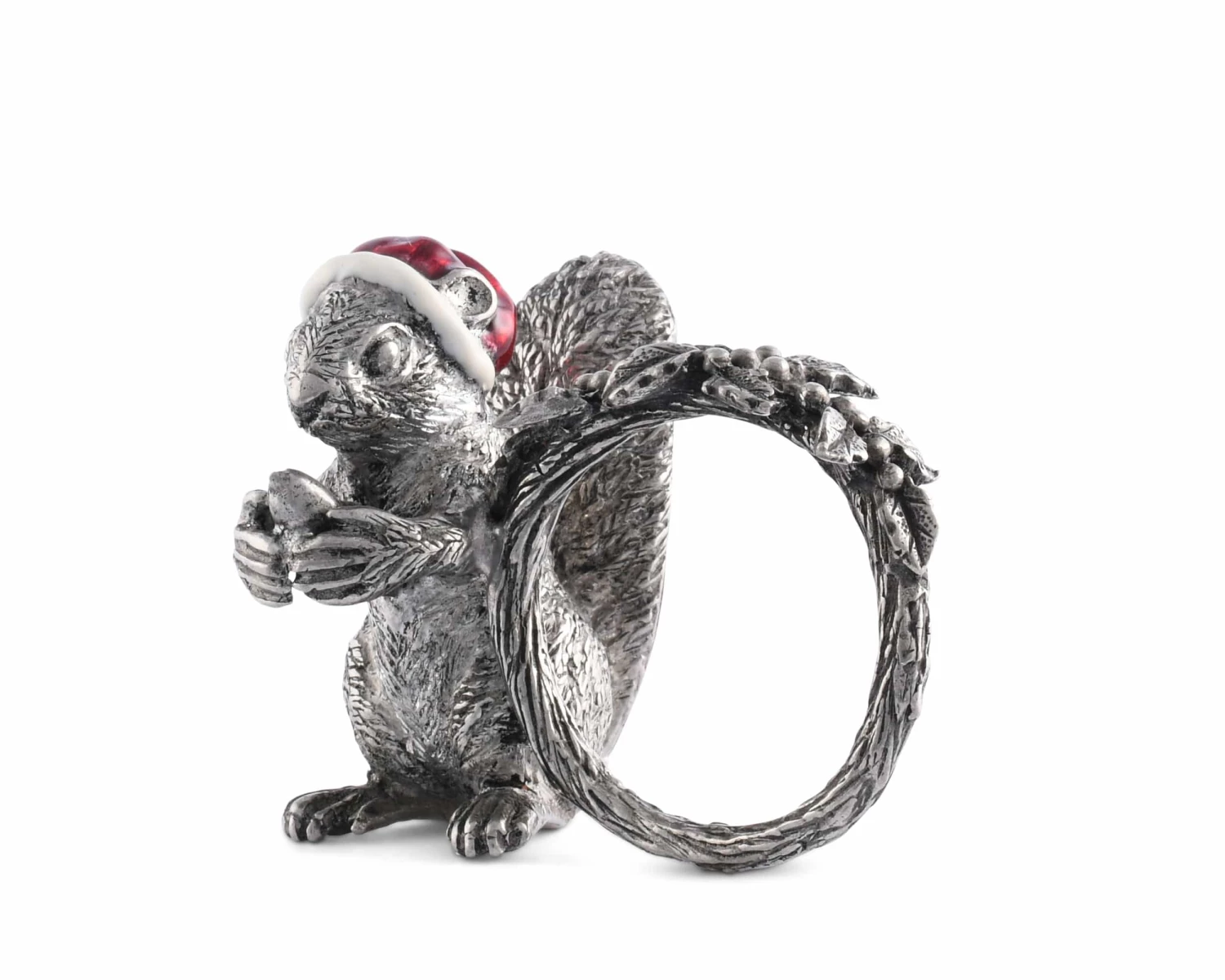 Vagabond House Christmas Santa Squirrel Napkin Ring 5 Vagabond House Christmas Santa Squirrel Napkin Ring