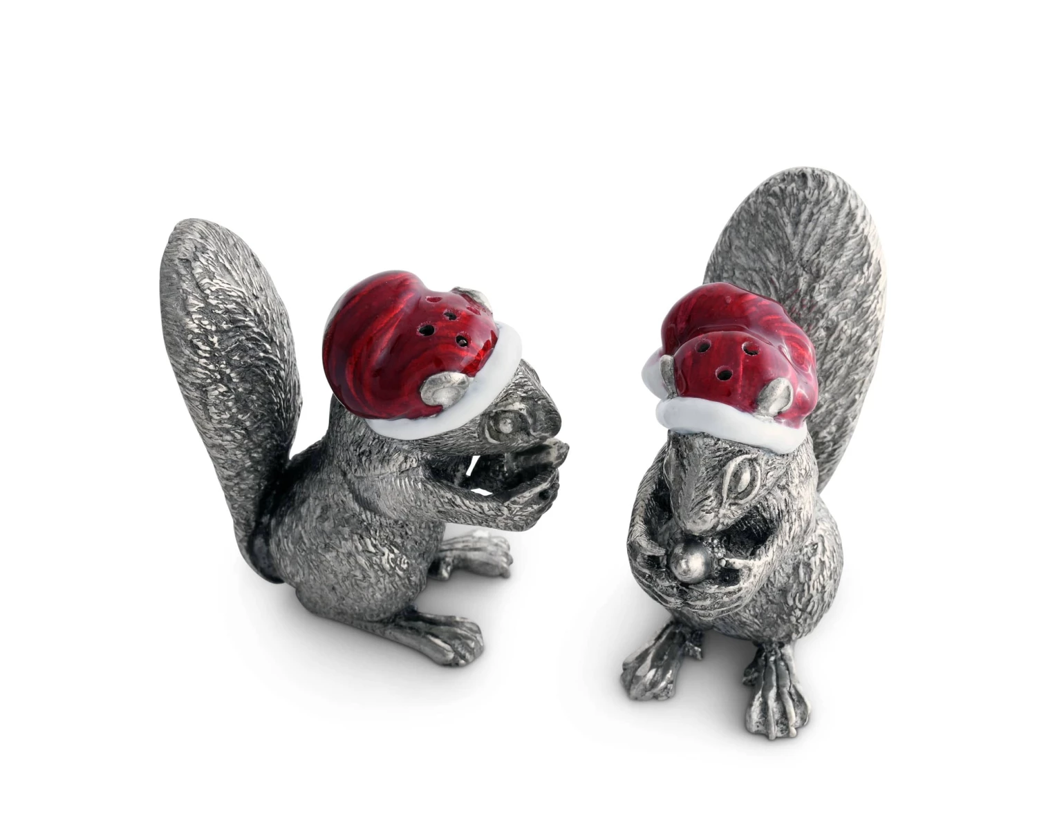 Vagabond House Santa Squirrels Salt & Pepper Set Christmas 2 Vagabond House Santa Squirrels Salt & Pepper Set Christmas