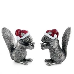 Vagabond House Santa Squirrels Salt & Pepper Set Christmas 7 Vagabond House Santa Squirrels Salt & Pepper Set Christmas