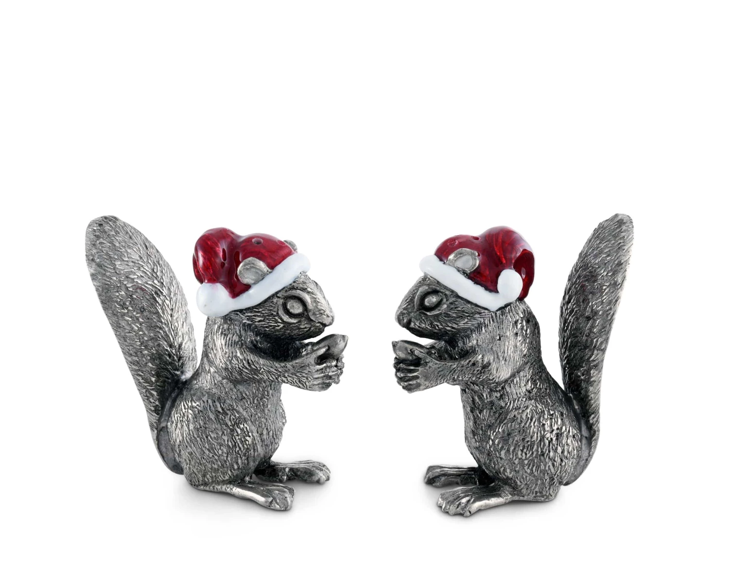 Vagabond House Santa Squirrels Salt & Pepper Set Christmas 4 Vagabond House Santa Squirrels Salt & Pepper Set Christmas