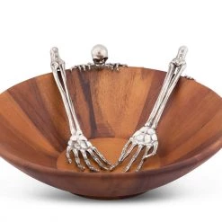 Vagabond House Holidays Skeleton Salad Server 10 Vagabond House Holidays Skeleton Salad Server