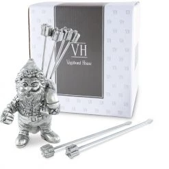 Vagabond House St. Nick Cheese Pick Set Christmas