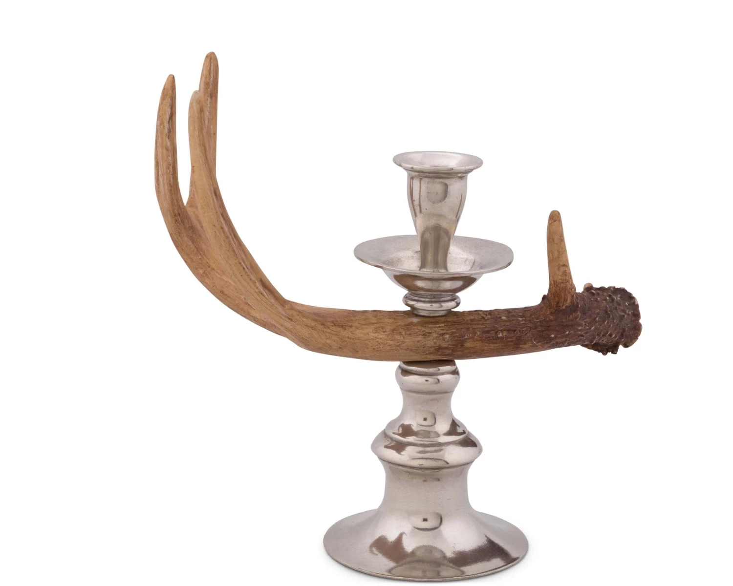 Vagabond House Candlesticks & Candle Snuffers Antler - Resin Whitetail Single Light Candlestick 2 Vagabond House Candlesticks & Candle Snuffers Antler - Resin Whitetail Single Light Candlestick