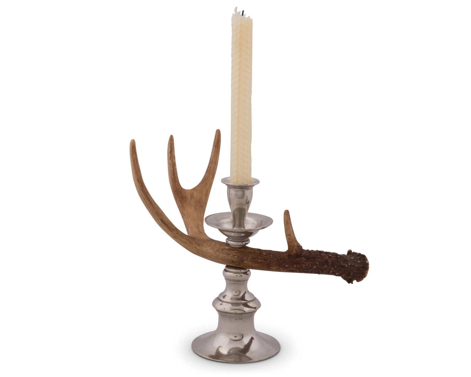 Vagabond House Candlesticks & Candle Snuffers Antler - Resin Whitetail Single Light Candlestick 4 Vagabond House Candlesticks & Candle Snuffers Antler - Resin Whitetail Single Light Candlestick