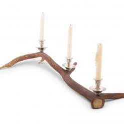 Vagabond House Antler - Resting Elk Table Candlestick Candlesticks & Candle Snuffers
