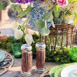 Vagabond House Antler With Pewter Salt & Pepper Set