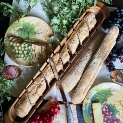 Vagabond House Baguette Board With Antler Bread Knife 9 Vagabond House Baguette Board With Antler Bread Knife