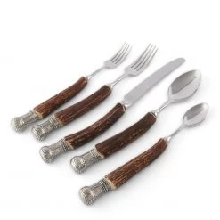 Vagabond House Sales 2022 45 Vagabond House Flatware Sets Compsite Antler King Crown Flatware Set