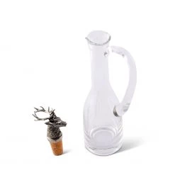 Vagabond House Condiment Servers Cruet Bottle With Pewter Elk Head Cork Stopper 7 Vagabond House Condiment Servers Cruet Bottle With Pewter Elk Head Cork Stopper