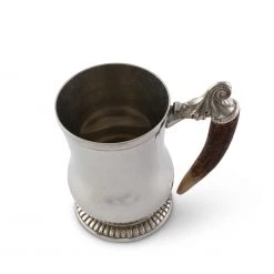 Vagabond House Curved English Mug - Antler Handle