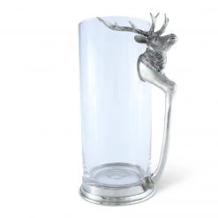 Vagabond House Lodge Style Deer Glass Pitcher