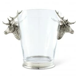 Vagabond House Lodge Style Deer Head Ice Bucket