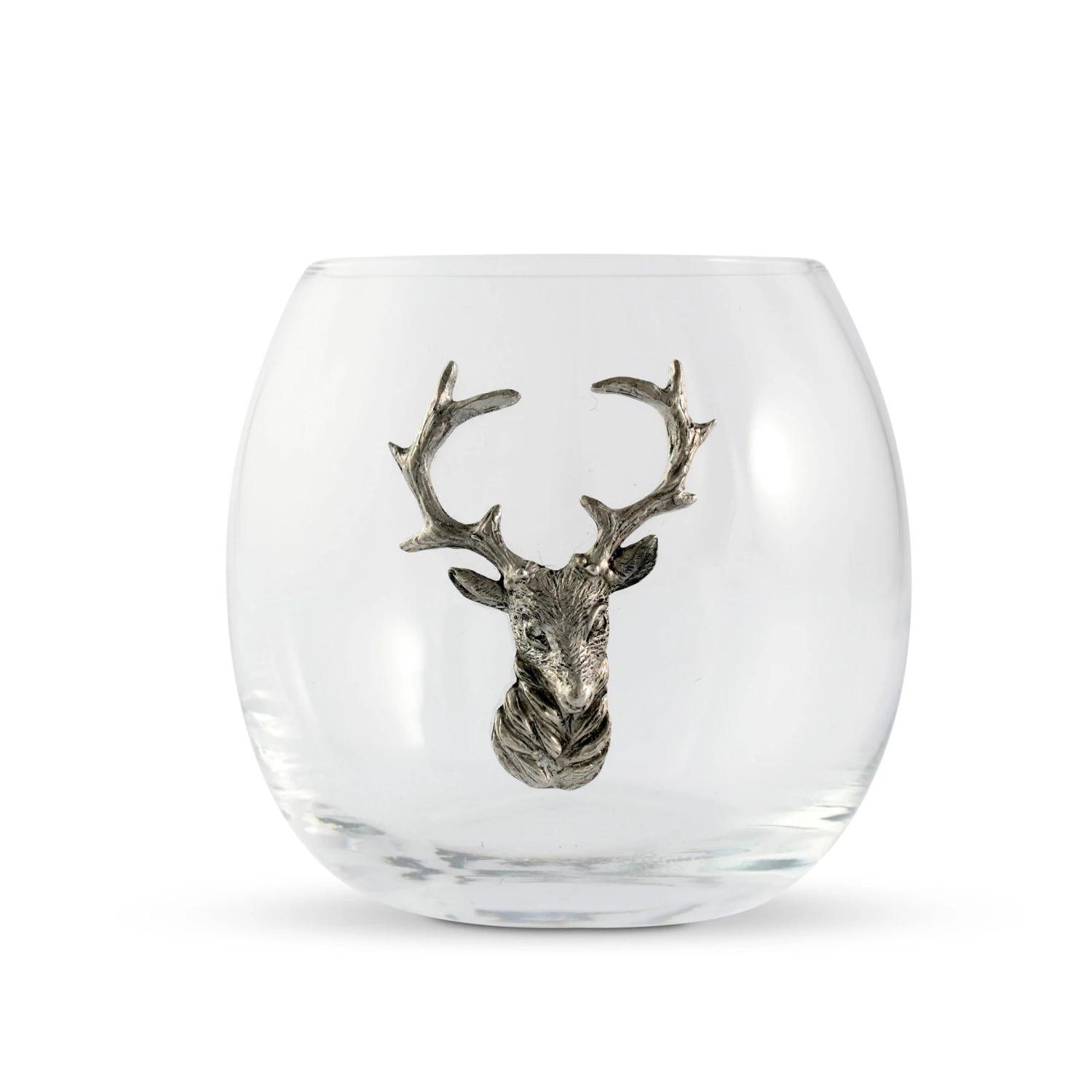 Vagabond House Wine Glasses Elk / Deer Stemless Wine Glass 4 Vagabond House Wine Glasses Elk / Deer Stemless Wine Glass