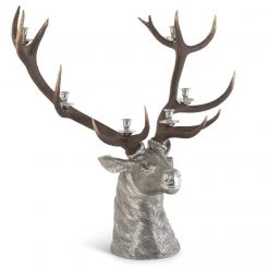 Vagabond House Sales 2022 54 Vagabond House Elk Head Candlestick - 6 Light