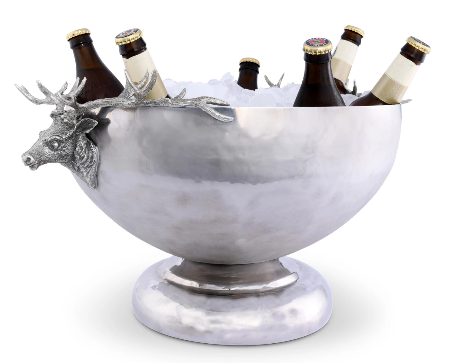 Vagabond House Elk Head Stainless Ice Tub Lodge Style 1 Vagabond House Elk Head Stainless Ice Tub Lodge Style