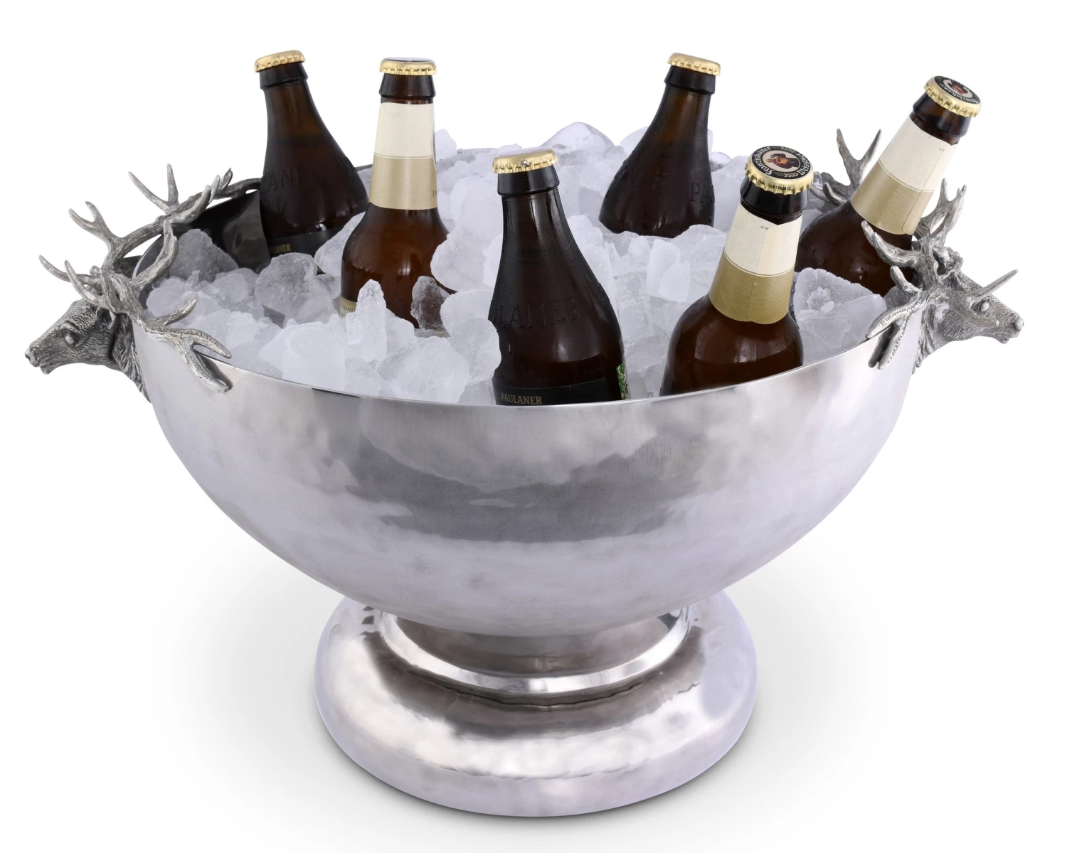 Vagabond House Elk Head Stainless Ice Tub Lodge Style 2 Vagabond House Elk Head Stainless Ice Tub Lodge Style