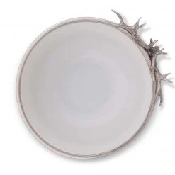 Vagabond House Elk Head Stoneware Bowl Larger Lodge Style