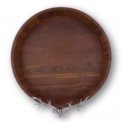 Vagabond House Elk Head Teak Tray Trays