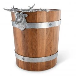 Vagabond House Elk Wood Pail Ice Bucket
