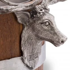 Vagabond House Elk Wood Pail Ice Bucket