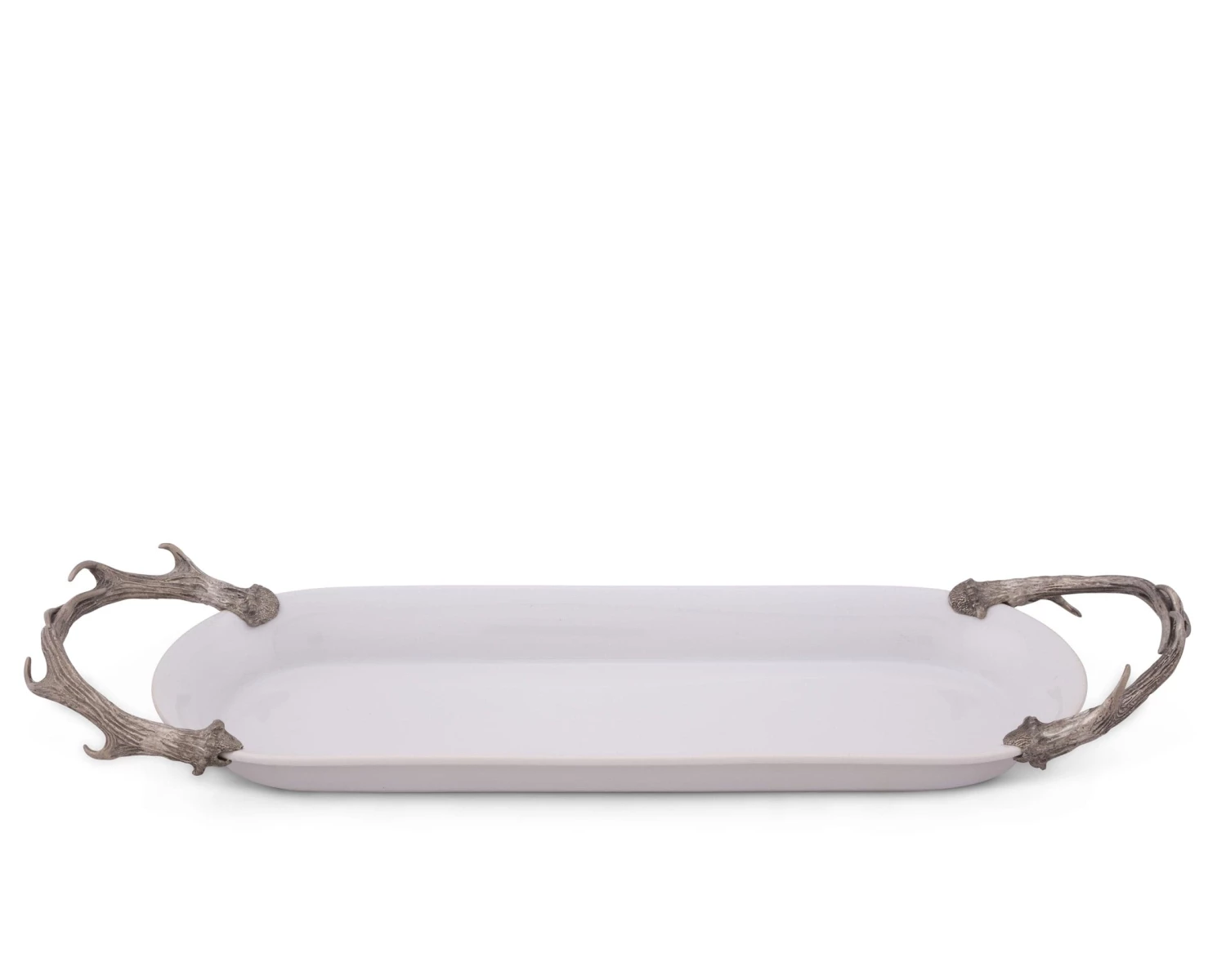 Vagabond House Fallen Antler Long Stoneware Tray Trays 2 Vagabond House Fallen Antler Long Stoneware Tray Trays