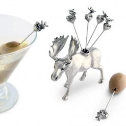 Vagabond House Moose Cheese Pick Set Cheese Picks