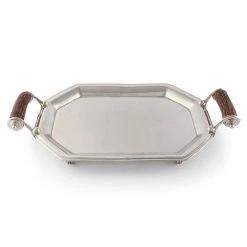 Vagabond House Parlor Tray With Composite Antler Handles Trays