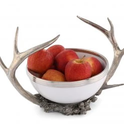 Vagabond House Pewter Antler Bowl