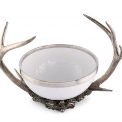 Vagabond House Pewter Antler Bowl