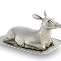 Vagabond House Pewter Doe Butter Dish