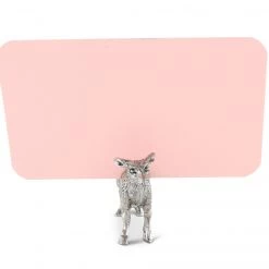 Vagabond House Place Card Holders Pewter Doe Place Card Holder