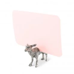 Vagabond House Place Card Holders Pewter Doe Place Card Holder