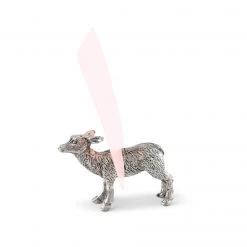 Vagabond House Place Card Holders Pewter Doe Place Card Holder