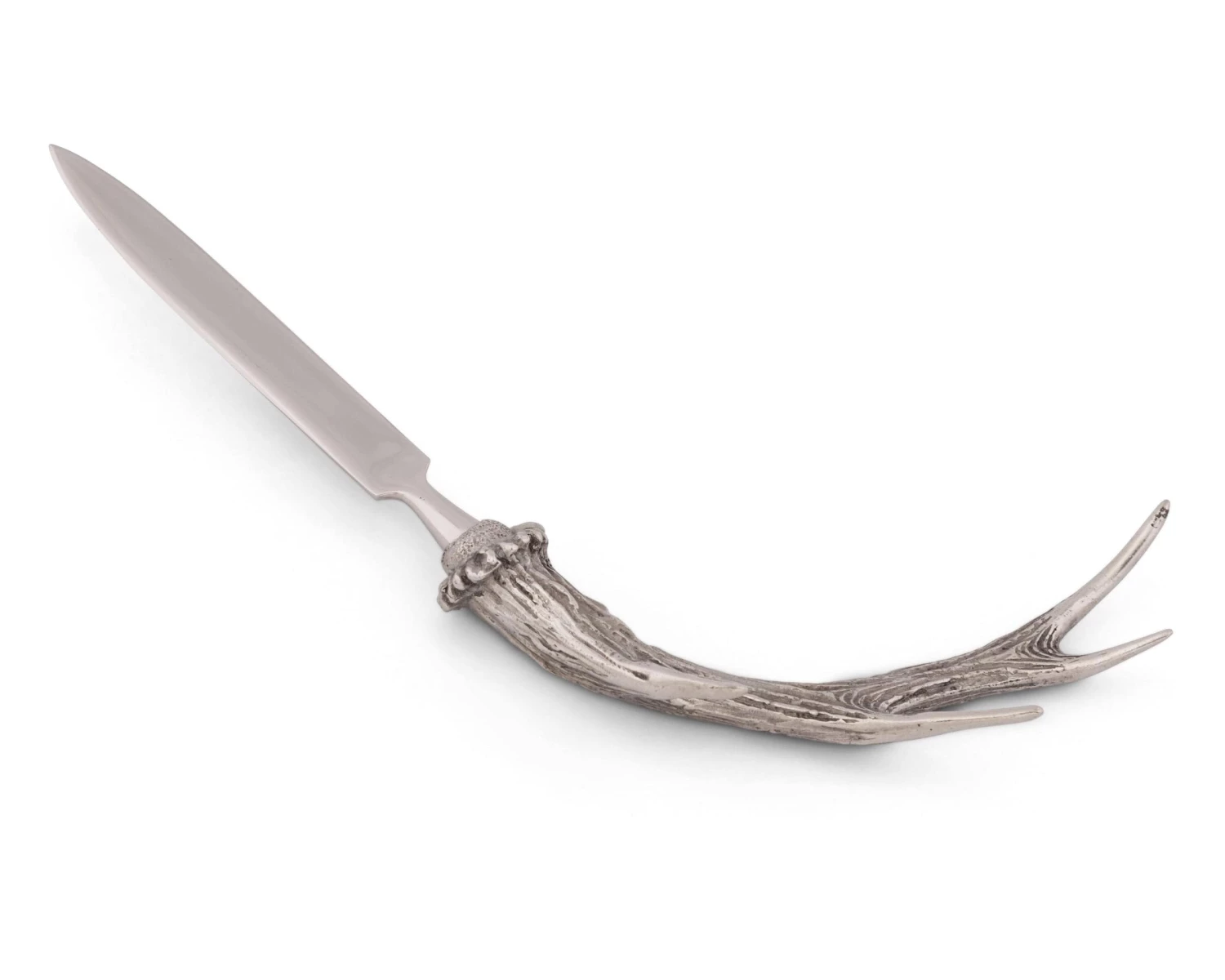 Vagabond House Pewter Handle Antler Letter Opener 2 Vagabond House Pewter Handle Antler Letter Opener