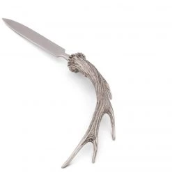 Vagabond House Pewter Handle Antler Letter Opener 5 Vagabond House Pewter Handle Antler Letter Opener