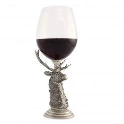 Vagabond House Pewter Elk Stemware 8 Vagabond House Pewter Elk Stemware