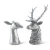 Vagabond House Lodge Style Stag And Doe Salt & Pepper Set