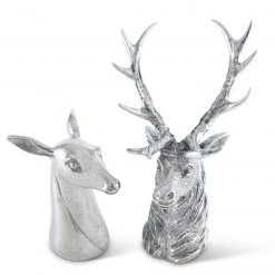 Vagabond House Lodge Style Stag And Doe Salt & Pepper Set