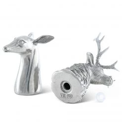 Vagabond House Lodge Style Stag And Doe Salt & Pepper Set 8 Vagabond House Lodge Style Stag And Doe Salt & Pepper Set