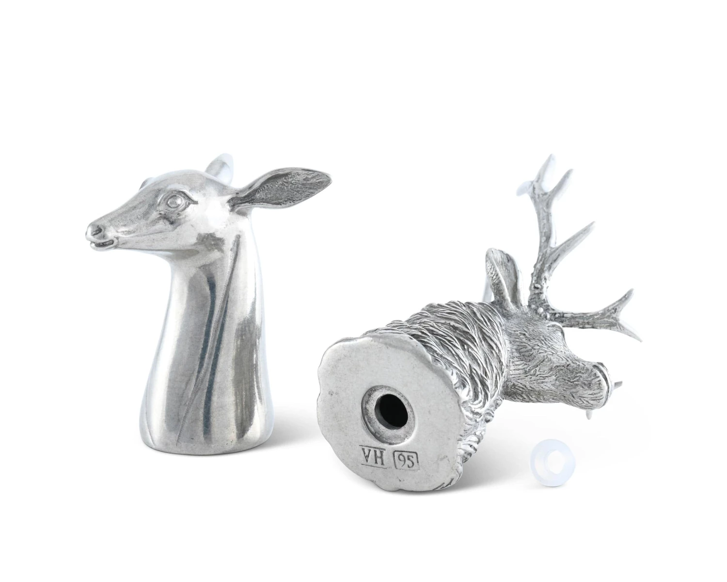 Vagabond House Lodge Style Stag And Doe Salt & Pepper Set 4 Vagabond House Lodge Style Stag And Doe Salt & Pepper Set