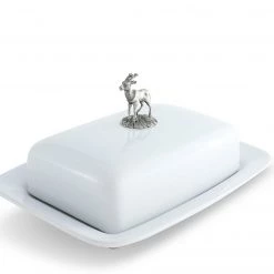 Vagabond House Stag Butter Dish Lodge Style